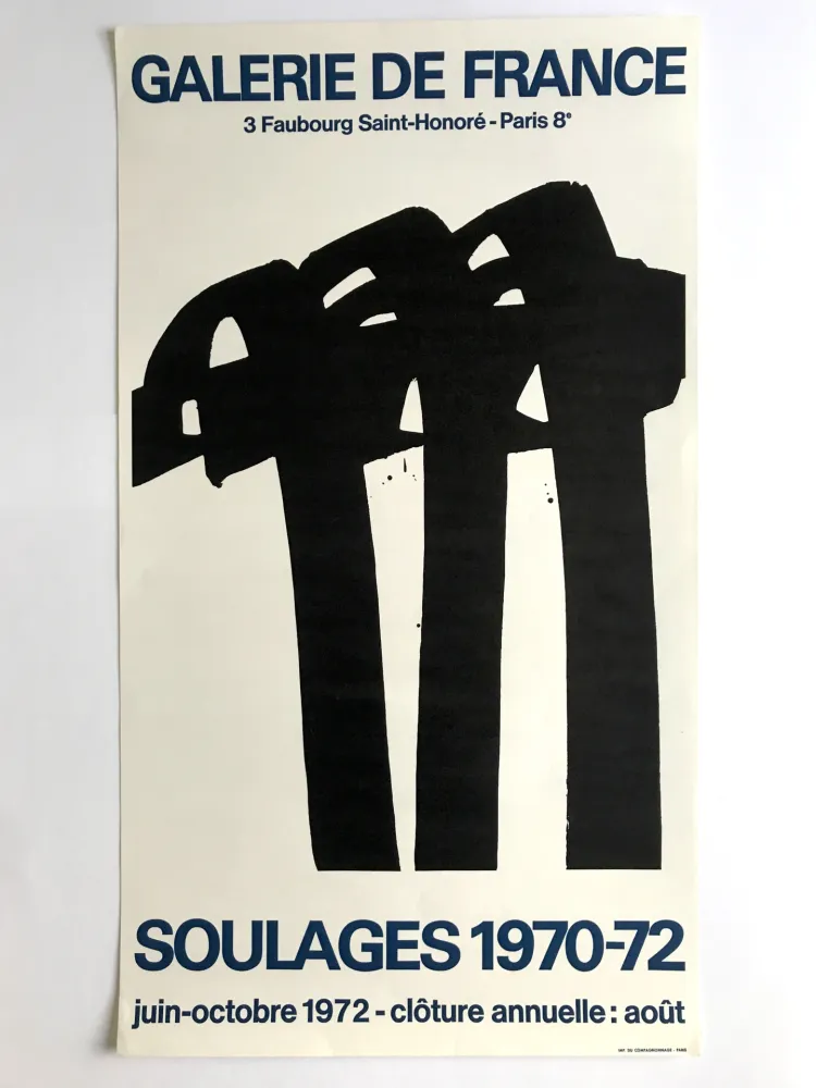 海报 Soulages - Galerie de France