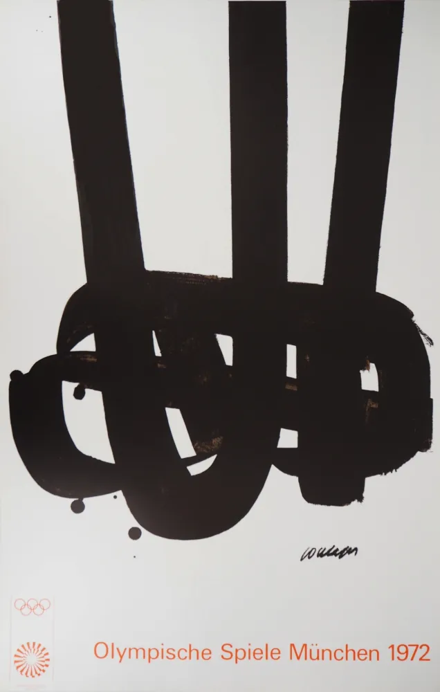 石版画 Soulages - Jeux Olympiques de Munich