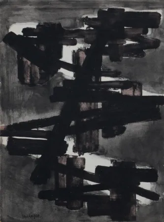 镂版印刷 Soulages - Les Temps Obscurs, 1953 - Very scarce!