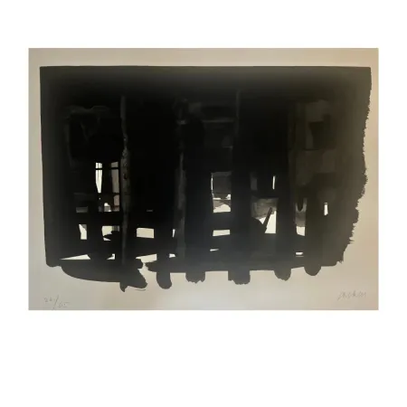 石版画 Soulages - Lithographie 16, 1964