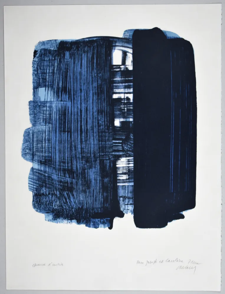 石版画 Soulages - LITHOGRAPHIE 33