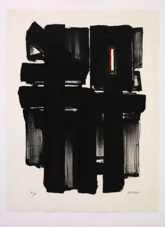 石版画 Soulages - Lithographie II