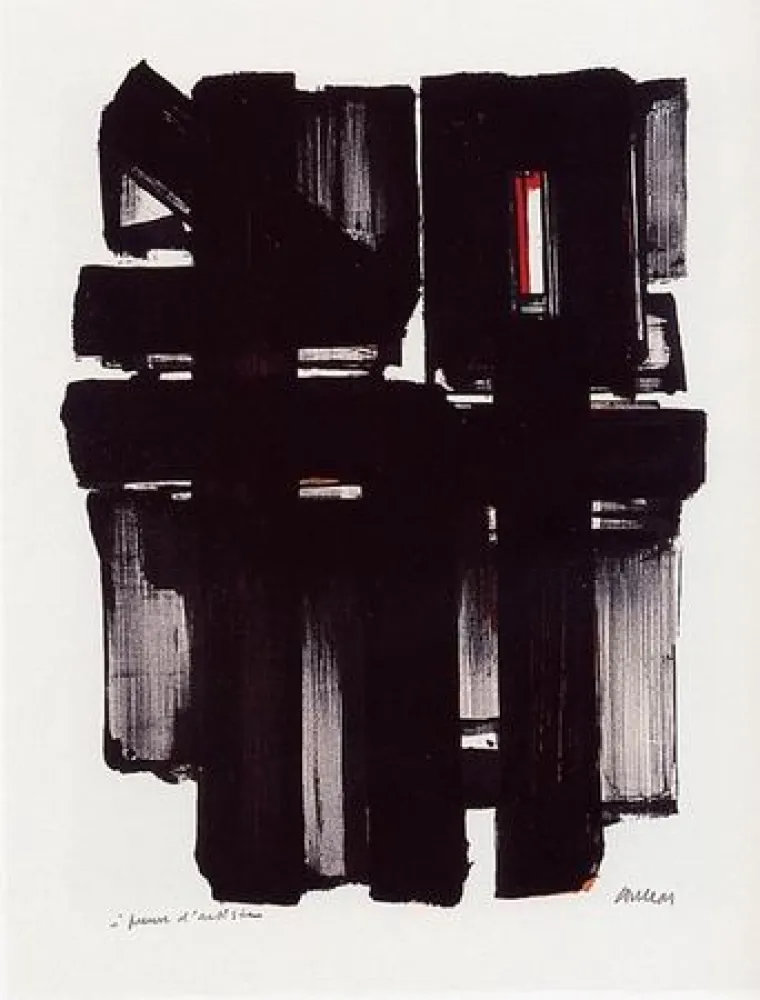 石版画 Soulages - Lithographie n°2