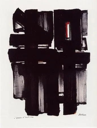石版画 Soulages - Lithographie n°2