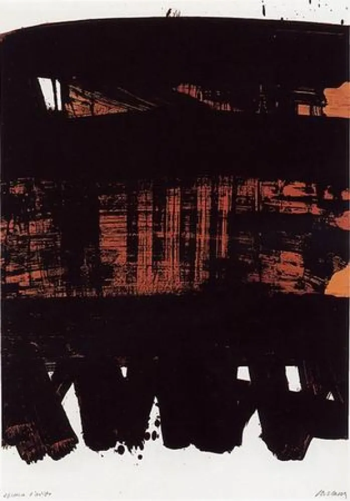 无技术 Soulages - Lithographie n°22
