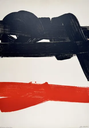 石版画 Soulages - Lithographie n°27 