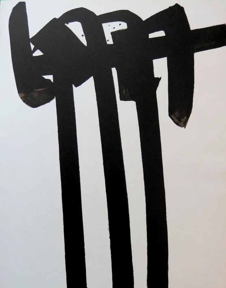 石版画 Soulages - Lithographie n°28