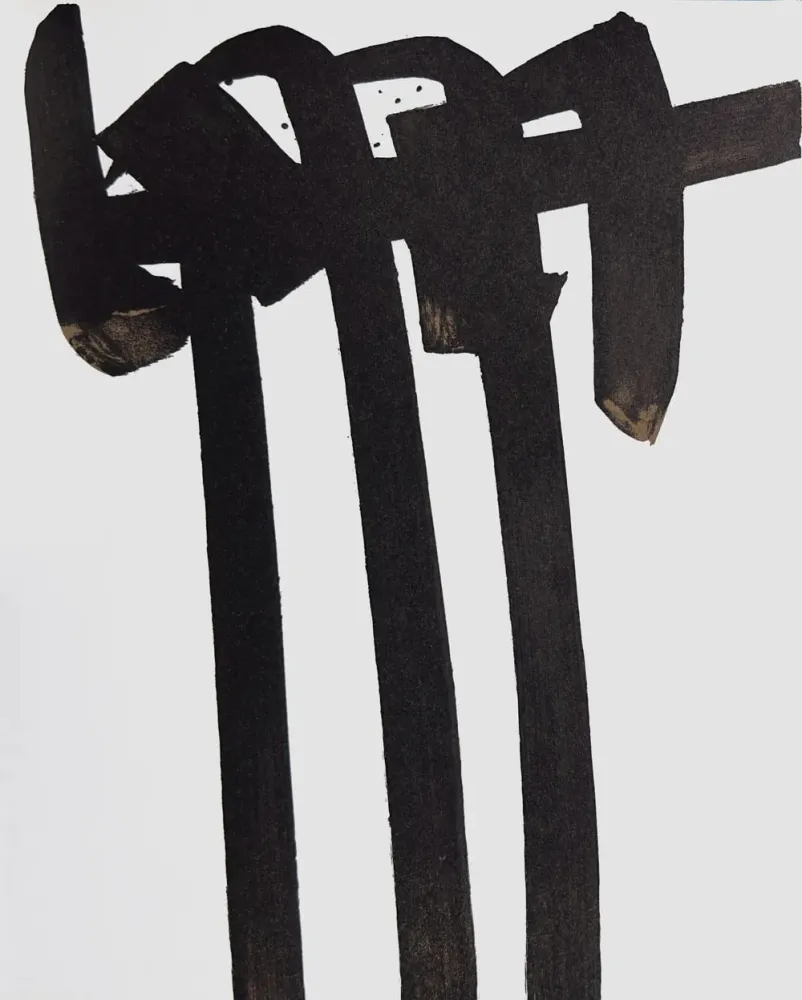 石版画 Soulages - Lithographie n°28