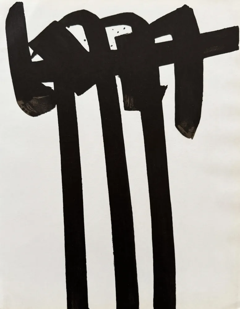 石版画 Soulages - Lithographie n°28, 1970