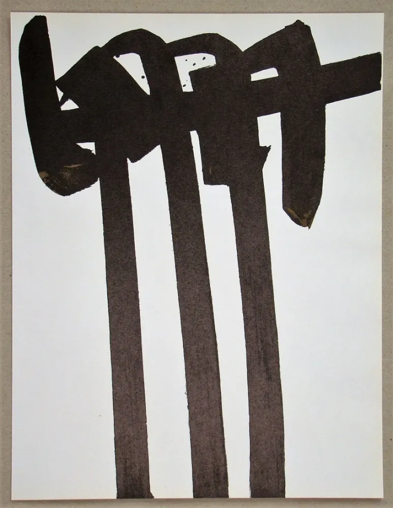 石版画 Soulages - Lithographie N°28