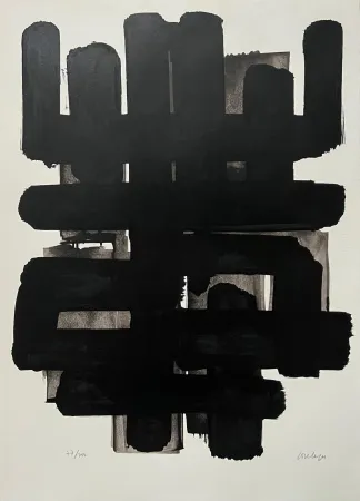 石版画 Soulages - Lithographie n°3 