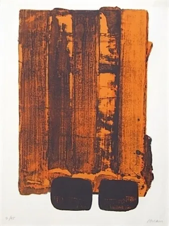 石版画 Soulages - Lithographie n°34