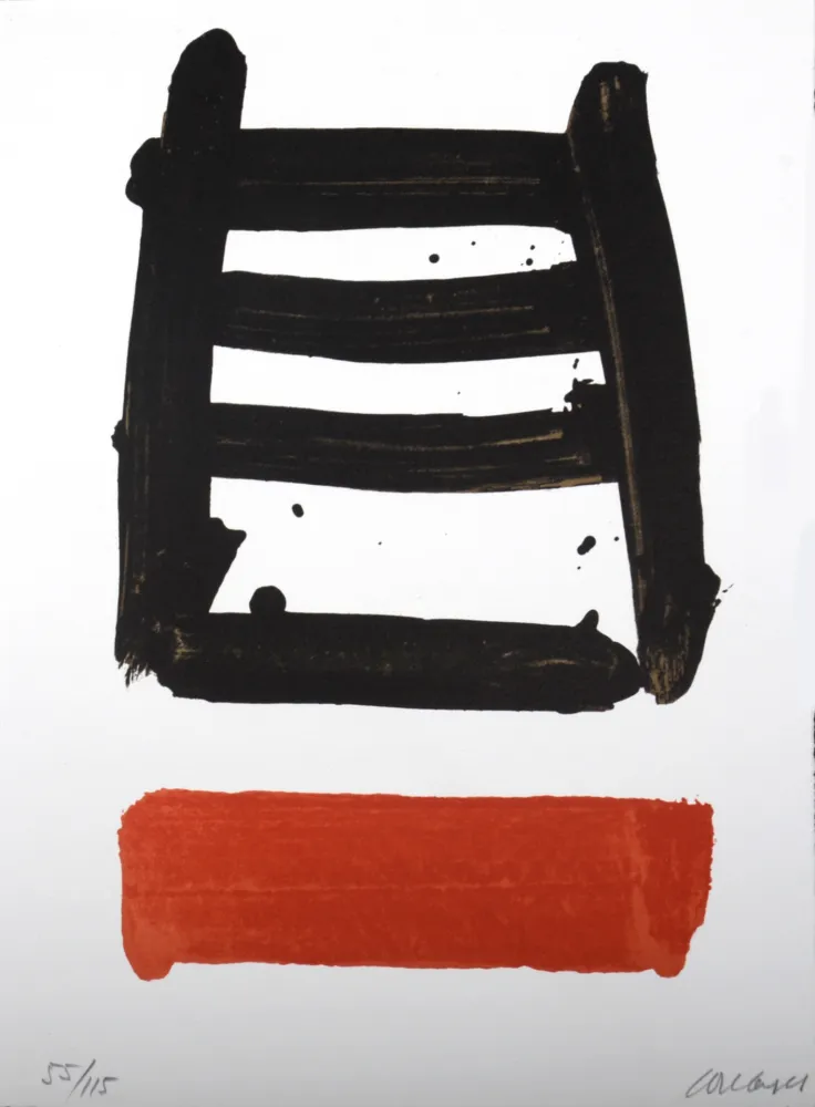 石版画 Soulages - Lithographie N°40, 1978 - Hand-signed
