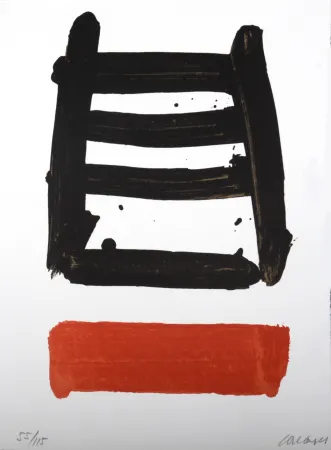 石版画 Soulages - Lithographie N°40, 1978 - Hand-signed