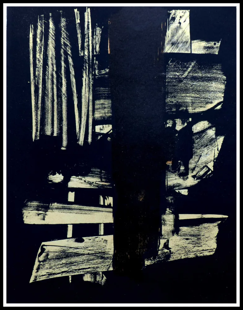 无技术 Soulages - Lithographie N°9