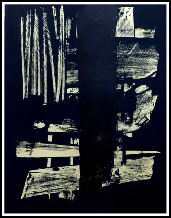 无技术 Soulages - Lithographie N°9