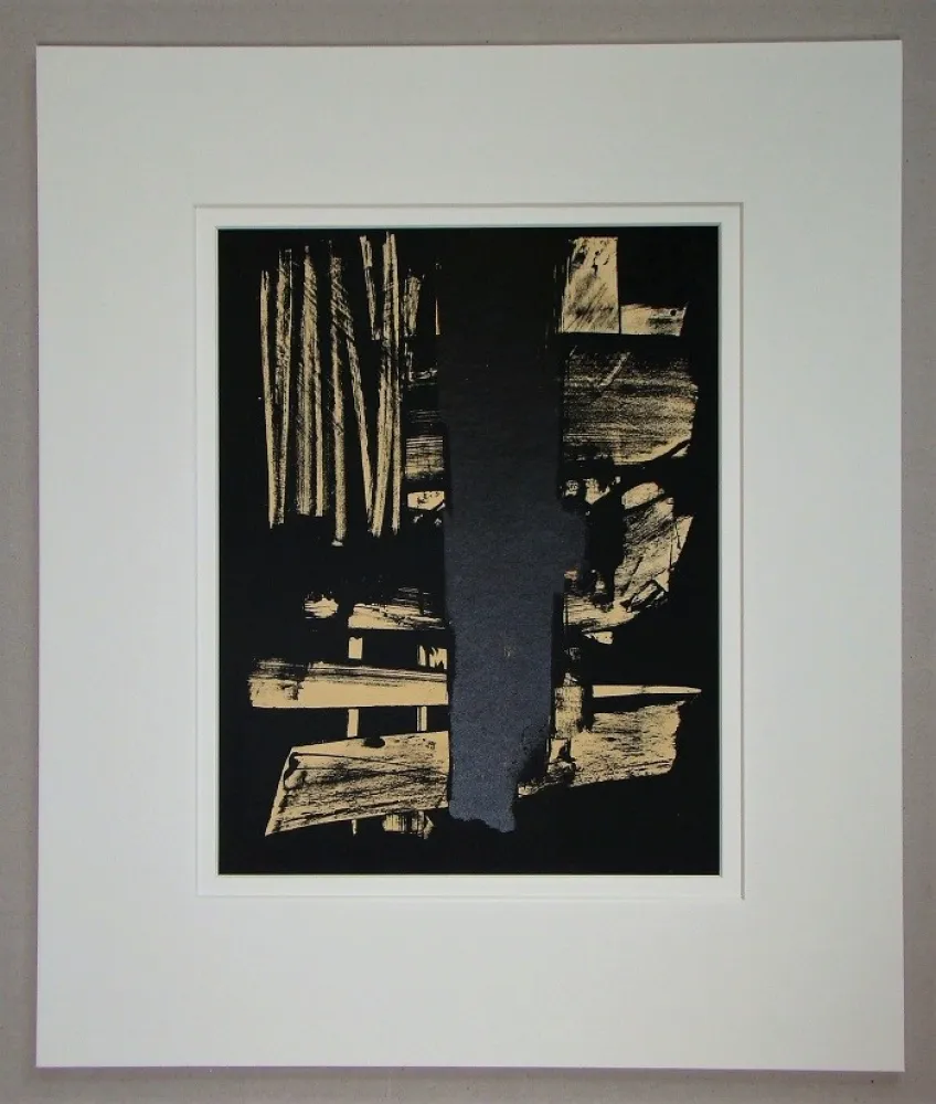 石版画 Soulages - Lithographie N°9 
