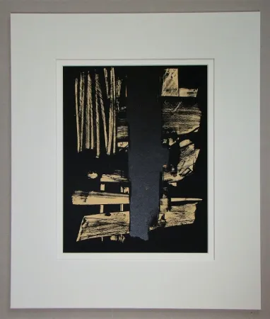 石版画 Soulages - Lithographie N°9 