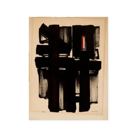 石版画 Soulages - Lithographie No. 2, 1957