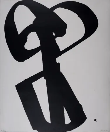 丝网印刷 Soulages - Sérigraphie n°1 – 1973