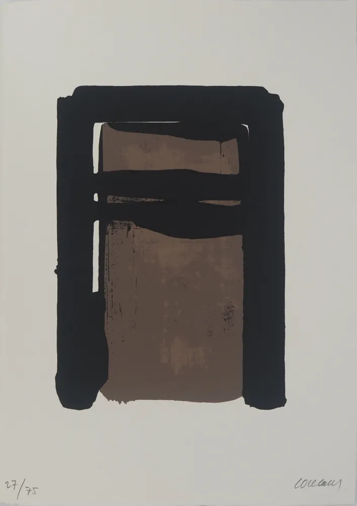 丝网印刷 Soulages - Sérigraphie n°10