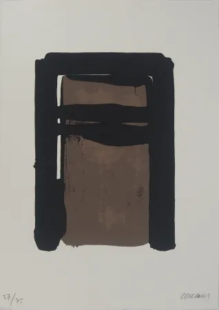 丝网印刷 Soulages - Sérigraphie n°10