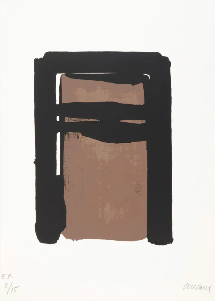 丝网印刷 Soulages - Sérigraphie n°10 