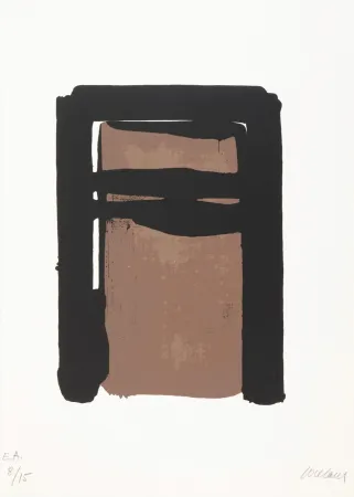 丝网印刷 Soulages - Sérigraphie n°10 