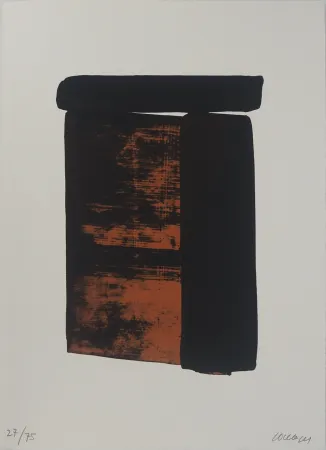 丝网印刷 Soulages - Sérigraphie n°12