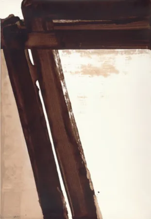 丝网印刷 Soulages - Sérigraphie n°15