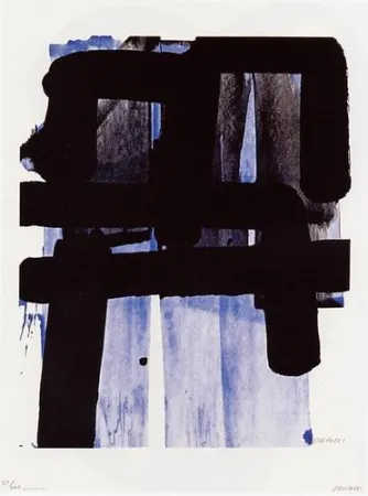 丝网印刷 Soulages - Serigraphie n°2