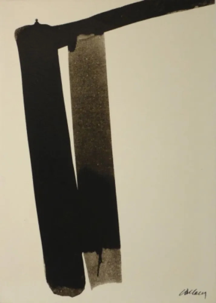 丝网印刷 Soulages - Sérigraphie no 13