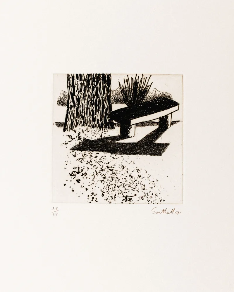 版画 Southall - From Black and White of Brick and Bark (Bench)