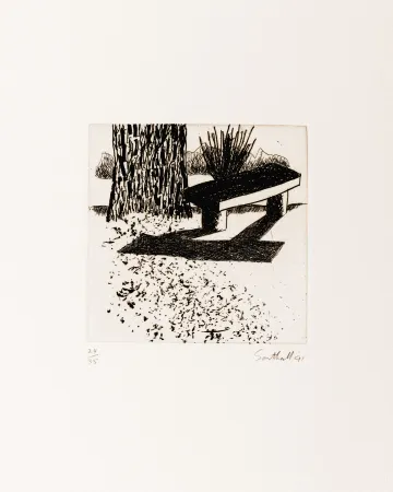 版画 Southall - From Black and White of Brick and Bark (Bench)