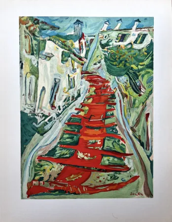 镂版印刷 Soutine - L'ESCALIER ROUGE (1923-1924)