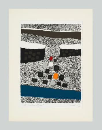 油毡版画 Spacal - Cimitero partigiano