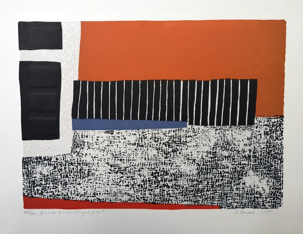 木刻 Spacal - Quando il cielo si tinge di fuoco