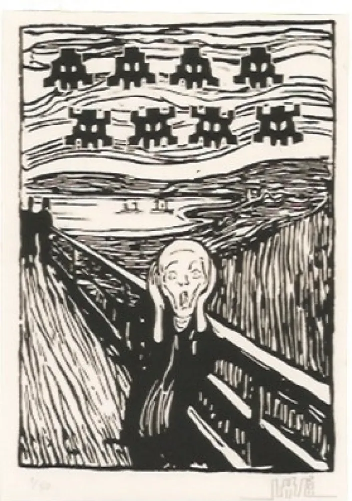 版画 Space Invader - Invaded Scream