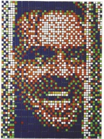 丝网印刷 Space Invader - Rubik Kubrick II