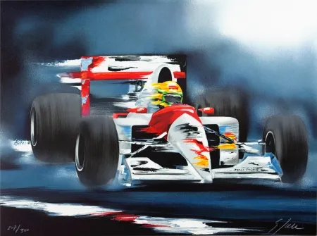 石版画 Spahn - Ayrton Senna