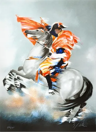 石版画 Spahn - Bonaparte