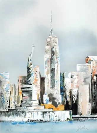 石版画 Spahn - Manhattan