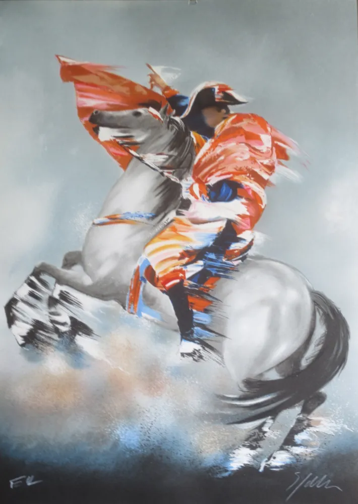 石版画 Spahn - Napoleon bonaparte