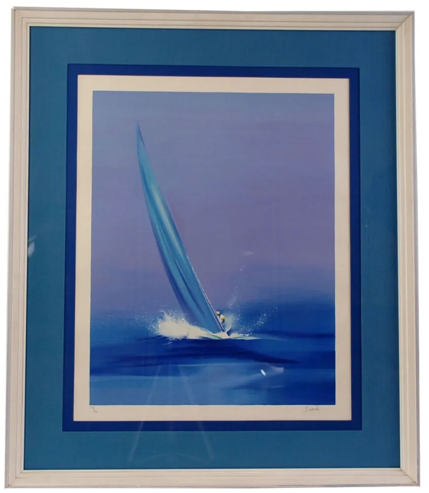 石版画 Spahn - Voile mauve