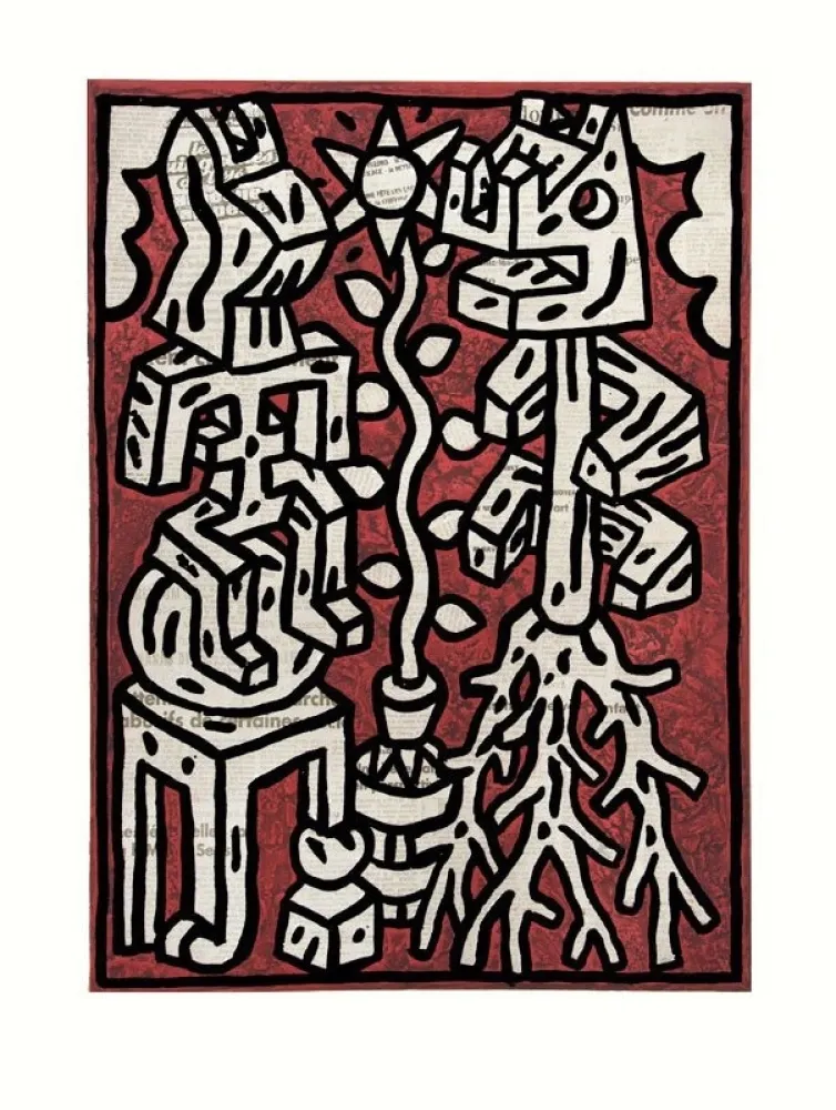 版画 Speedy Graphito - Conversation