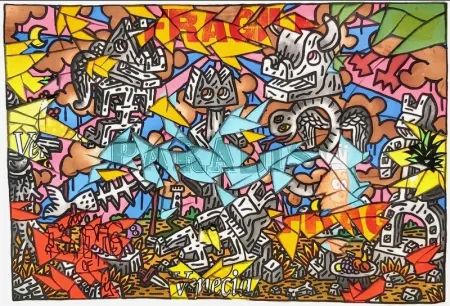 版画 Speedy Graphito - Fragile paradise