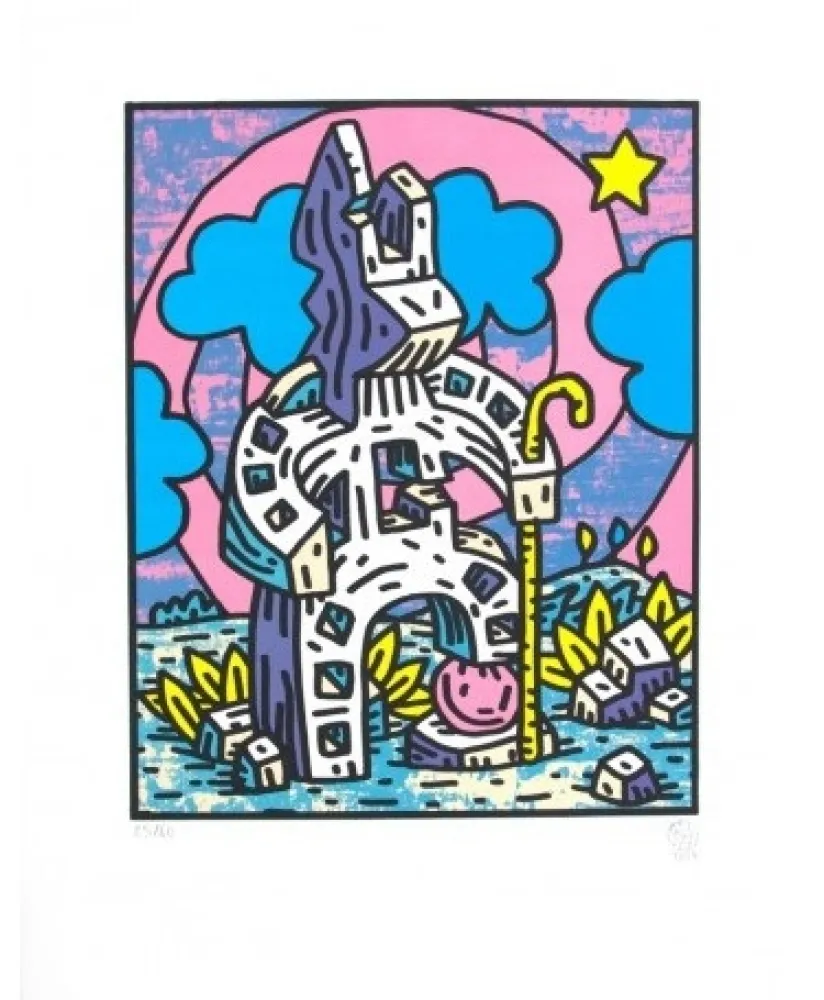 石版画 Speedy Graphito - LILI / Grand-Père Lapinture