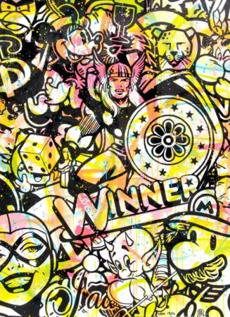 石版画 Speedy Graphito - Winner