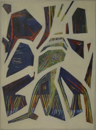 单版画 Spiller - Abstrakte Komposition