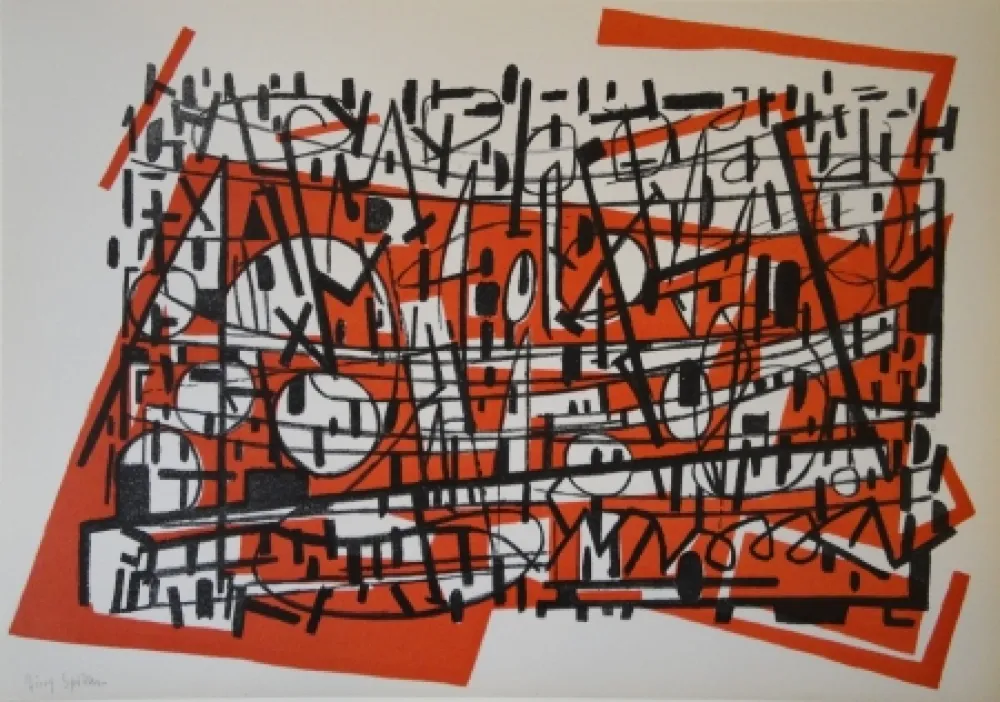 石版画 Spiller - Untitled